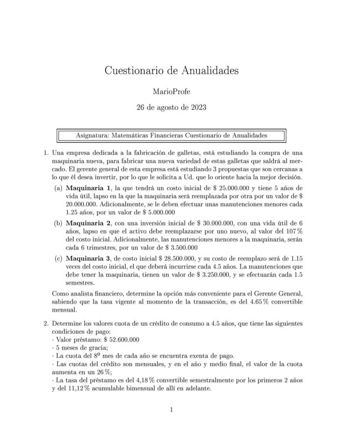 Ejercicios Resueltos de Anualidades Guía A 18 MarioProfe