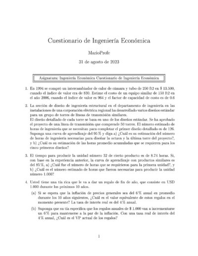 Ejercicios Resueltos de Ingeniería Económica Guía A 02 MarioProfe