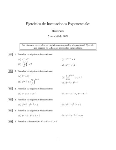 Ejercicios Resueltos de Inecuaciones Exponenciales Logarítmicas MarioProfe