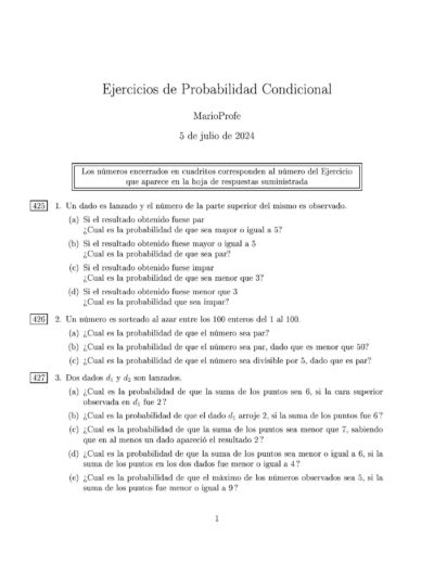 Ejercicios Resueltos de Probabilidad Condicional Guía 1 MarioProfe