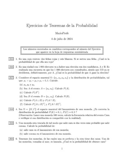 Ejercicios Resueltos de Teoremas de la Probabilidad Guía 1 MarioProfe